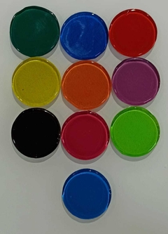 Imagen de Vitro color Circulos 4 cm x 10 unidades.