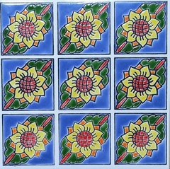 Azulejos Cuerda Seca 15 x 15 cm. Artesanales en internet