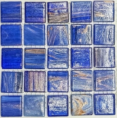 Venecitas Edic. Limitada Azul Francia Traslucida H. de Cobre 2 x 2 cm -