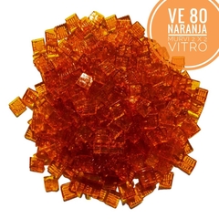 Venecitas x Kilo Vitro Naranja VE80 2 x 2 cm. Murvi - A Granel -