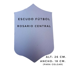 Cartel Escudo de Futbol: Rosario Central 26 x 18 cm.