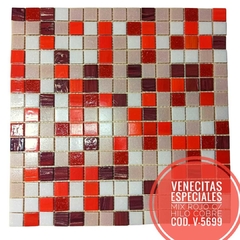 Venecitas Calidas: Mix Calido Rojo con H. de cobre. Cod. V-5699 - comprar online