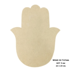 Figuras Mano de Fatima MDF Madera. Para interior. Espesor 9 mm. - Buenos Aires Mosaicos