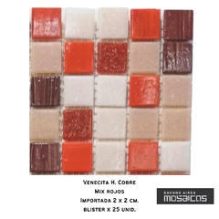 Venecitas Calidas: Mix Calido Rojo con H. de cobre. Cod. V-5699