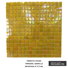 Venecitas Edic. Limitada Amarillo Burbuja Tornasol 2 x 2 cm - ND81 - Buenos Aires Mosaicos