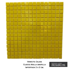 Venecitas Calida: Amarilla Plena Malla 2 x 2 cm