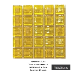 Venecitas Calida: Amarilla Traslucida 2 x 2 cm - comprar online