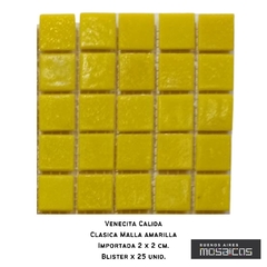 Venecitas Calida: Amarilla Plena Malla 2 x 2 cm - comprar online