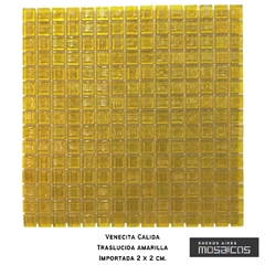 Venecitas Calida: Amarilla Traslucida 2 x 2 cm
