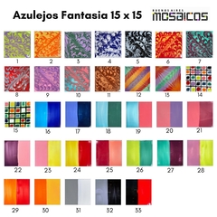 Azulejos 15 X 15 Fantasía: RAYITAS - Buenos Aires Mosaicos