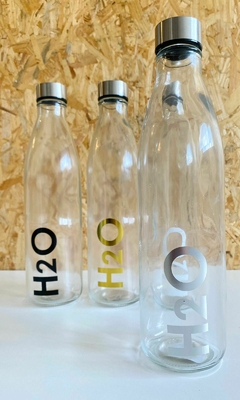 BOTELLA VIDRIO H20 - tienda online