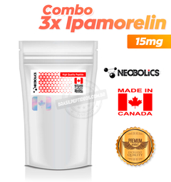 Kit 3x Ipamorelin 5mg + Diluentes