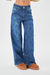 JEAN WIDE LEG COURT AZUL OSCURO - comprar online