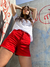 639.Short Mom Fit Rojo - Cataluña