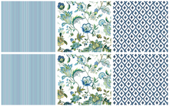 Combo Botanic Saphire: 3 diseños para almohadones! - comprar online