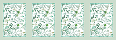 Set 4 diseños Wildflower Aqua para individuales! - comprar online