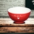 Bowl Redondo De Porcelana Lamour Vermelho 440ml Hauskraft na internet