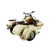 Miniatura Colecionável Moto Com Sidecar 1965 Branco Verito na internet