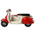 Miniatura Colecionável Moto Com Sidecar Vespa Londres Verito - comprar online