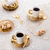 Imagem do Conjunto 6 Colheres Para Café de Zamac Dourada Crystal 11,1cm Lyor