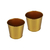 Conjunto Com 2 Vasos Decorativos Dourados e Suporte De Metal Verito - EUQUEROUM