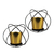 Conjunto Com 2 Vasos Decorativos Dourados e Suporte De Metal Verito na internet