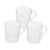 Conjunto Com 3 Canecas Para Café de Vidro Diamond 250ml Lyor