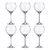 Conjunto Com 6 Taças Para Vinho Tinto Carduelis 640ml Bohemia Crystalite