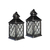 Conjunto Com 2 Lanternas Marroquinas Decorativas LED Pretas Envelhecida 27cm Verito - comprar online
