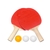 Conjunto Para Ping Pong Com 2 Raquetes E 3 Bolinhas Western