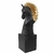 Estatua Para Decoração Luxo Chess Busto Grande Cavalo BK Gold - comprar online