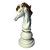 Estátua Para Decoração Luxo Chess Cavalo Branco de Resina Verito