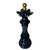 Estátua Para Decoração Luxo Chess Rainha Preta de Resina Verito