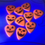 Kit 10 Palhetas Guitarra 1.2 MM Halloween Fluorescente Orange - Gutti Guitar Picks na internet