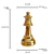 Estatuetas Rei e Rainha de Xadrez Dourado 2 Peças Verito - comprar online