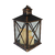 Lanterna Marroquina Com 3 Velas LED Preta Envelhecida 44cm - EUQUEROUM
