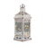 Lanterna Marroquina LED Decorativa 35cm Vazado Branco Envelhecido Verito - comprar online