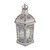 Lanterna Marroquina LED Decorativa 35cm Vazado Branco Envelhecido Verito na internet