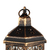 Imagem do Lanterna Marroquina LED Decorativa 35cm Vazado Preto Envelhecido Verito