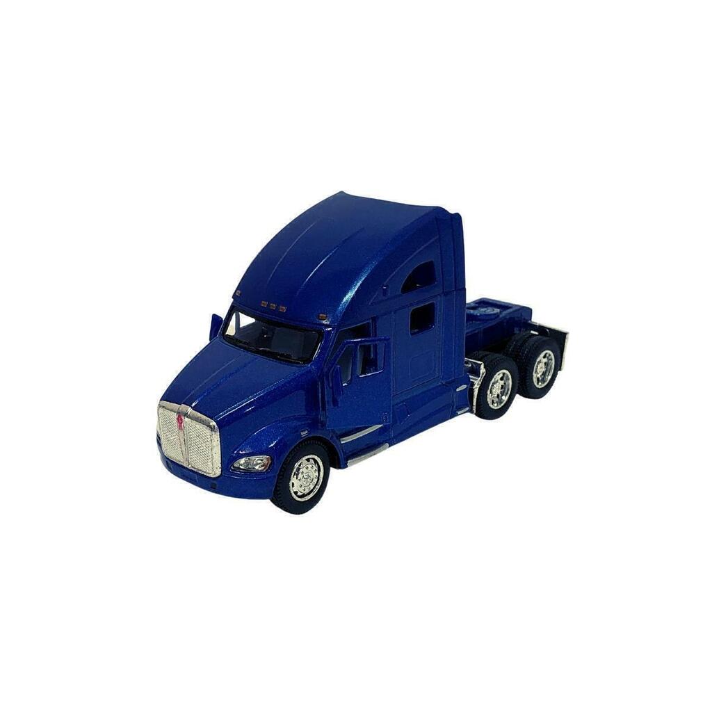 Miniatura Colecion vel Caminh o Kenworth T700 Azul 1 68 Kinsmart