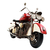 Miniatura Colecionável Moto Motorcycle Red 1216 Verito