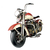 Imagem do Moto Vintage Decorativa De Metal Red & White 1208