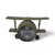 Relógio De Mesa Avião De Metal 1886 Verde Verito