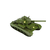 Miniatura Colecionável Carro Tanque De Guerra Verde Militar 28cm Retrô Verito