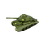 Miniatura Colecionável Carro Tanque De Guerra Verde Militar 28cm Retrô Verito na internet