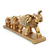 Imagem do Trio Decor Golden Elefantes Luxo Verito