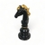 Troféu Xadrez Estatueta Chess Cavalo Preto Luxo 25CM Verito