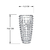 Vaso Decorativo Transparente Diamond 29,6x15,3cm Studio Crystal na internet