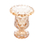 Vaso Decorativo Com Pé Diamond Ambar Metalizado 14,5 x 11,5cm Lyor - comprar online
