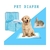 Paos Protector Alfombra Para Piso Pet Diaper Perros 40 unidades 60x60cm